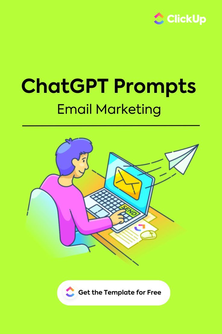 ChatGPT Prompts for Email Marketing Template by ClickUp Prompt Engineering, Business Newsletter, Email Marketing Template, Future Of Work, Realestate Marketing, Bulk Email, Brand Communication, Email Marketing Campaign, Business Communication