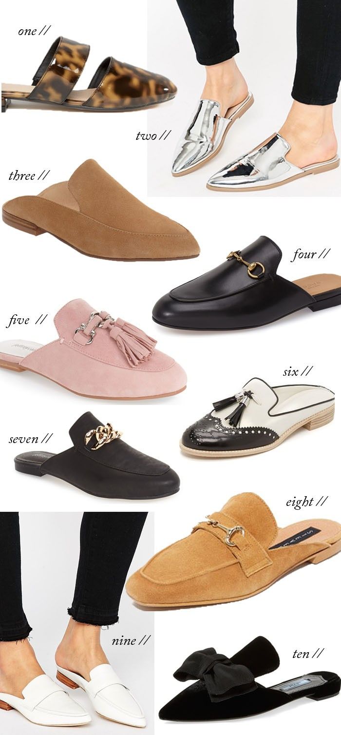 How To Style Mules Flats, Outfit With Mules Flats, Mules Shoes Outfit Work, Slip On Mules Outfit, Mules Shoes Outfit Fall, Outfits With Mules Flats, Mule Flats Outfit, Work Mules, How To Style Mules