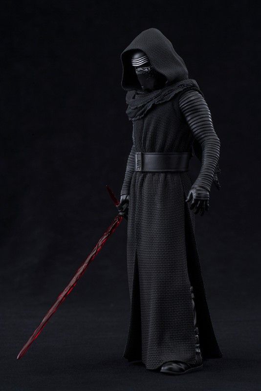 a star wars action figure is shown with a dark background and text that reads kotobuya