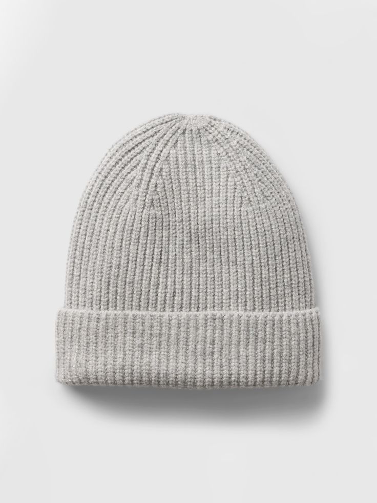 Supersoft cotton-blend ribbed knit beanie.  For more fit and sizing info, check out our Size Guide. Winter Beanies For Women, Ribbed Knit Beanie, Plush Yarn, Everyday Luxury, Grey Beanie, Knit Beanie, Heather Grey, Size Guide, Ribbed Knit