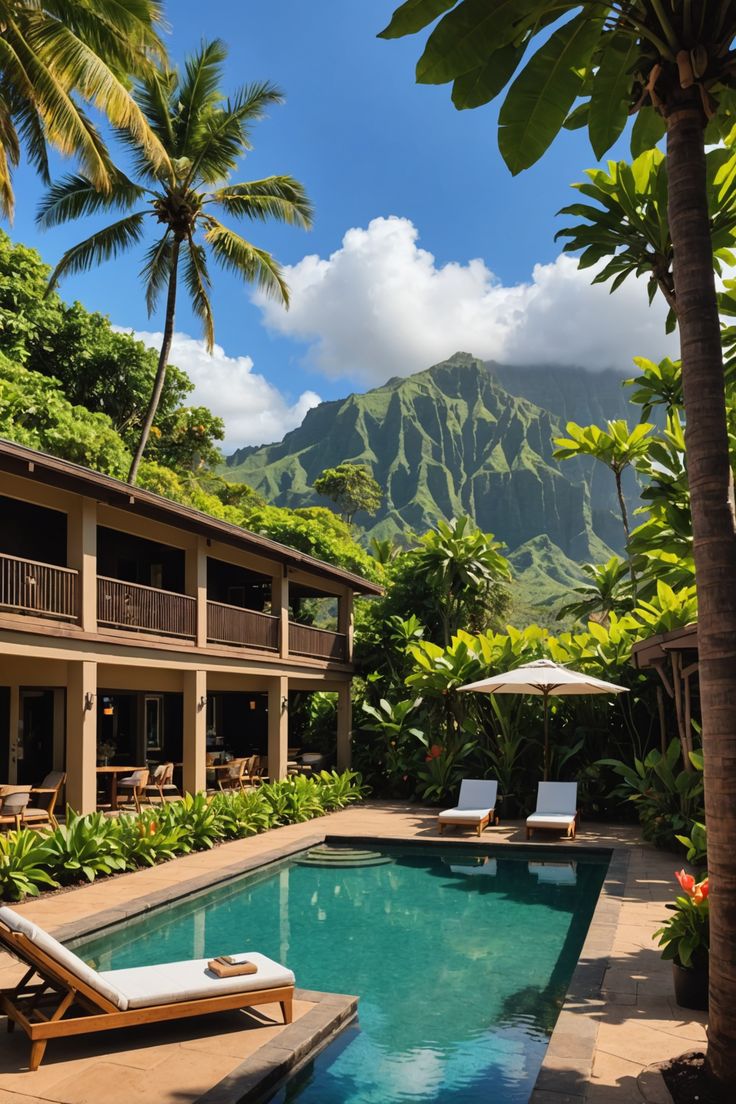 Immersive Escape: Boutique Hotels in Kauai 🌺 Kauai Hawaii Aesthetic, Hawaii Hotel, Kauai Hotels, Kauai Resorts, Lanai Island, Napali Coast, Hawaii Hotels, Hanalei Bay, Best Boutique Hotels