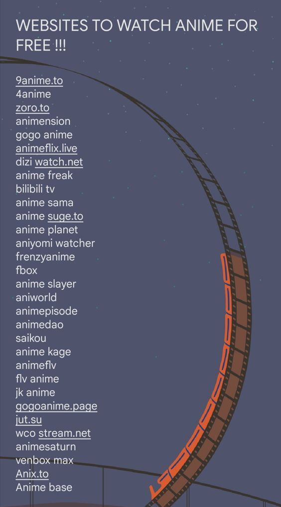 a poster with the words, website to watch anime for free on it's screen