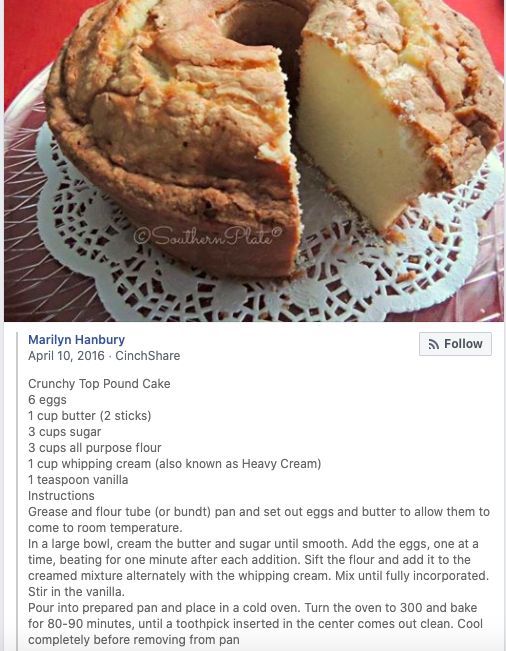 an image of a cake on a plate with the recipe below it and description in english