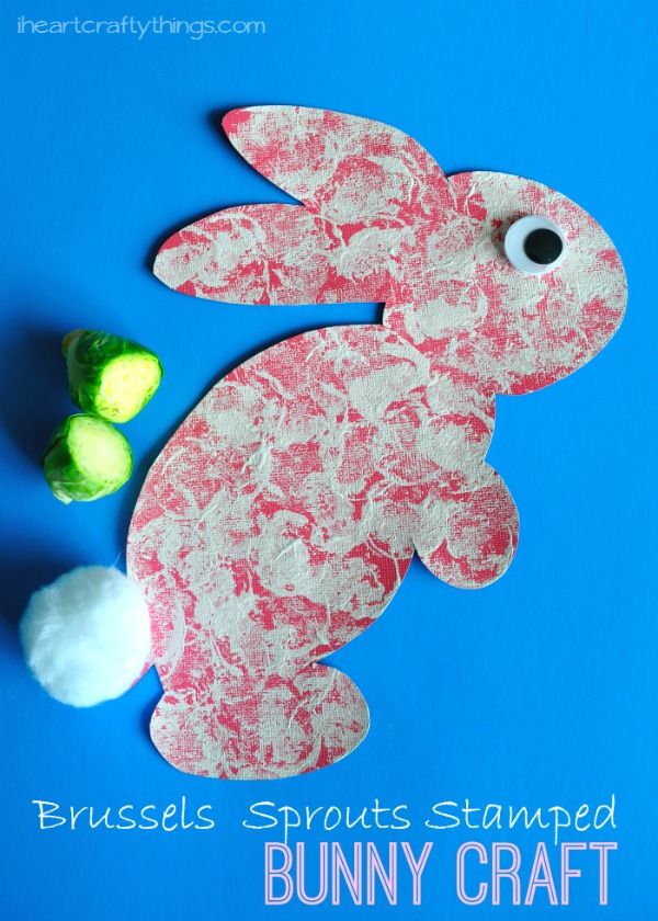 an easter bunny craft made out of tissue paper