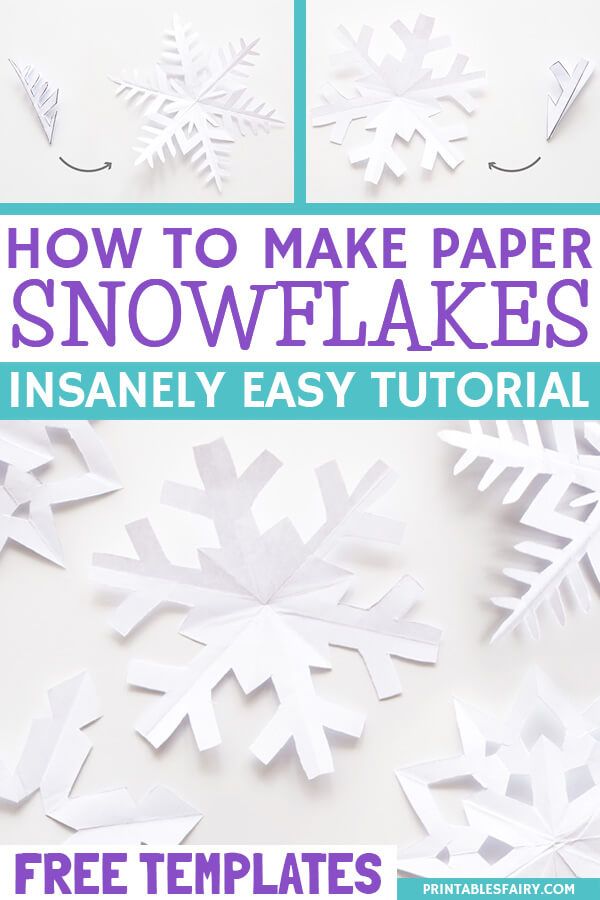 how to make paper snowflakes that are easy and fun