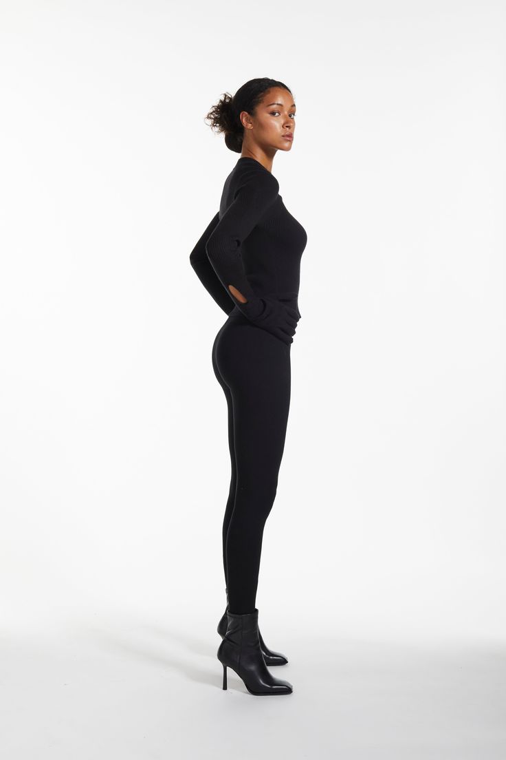 A new addition to your everyday essentials, these buttery soft ribbed leggings can be worn for lounging at home, a brisk day running around, or going to a fitness class. Round out this core piece with our Essential Ribbed Zip Up Hoodie and Essential Square Neck Ribbed Long Sleeve as a set/ complete look – for style, comfort, and functionality. Machine washable, tumble dry low 95% Cotton 5% Spandex Full Length Ribbed Athleisure Activewear, Full-length Ribbed Athleisure Activewear, Fitted Ribbed Yoga Pants, Full-length High Stretch Ribbed Activewear, Full Length Ribbed High Stretch Activewear, High Stretch Ribbed Elastane Leggings, High Stretch Ribbed Full-length Activewear, Ribbed Stretch Activewear For Pilates, Ribbed High Stretch Full Length Activewear