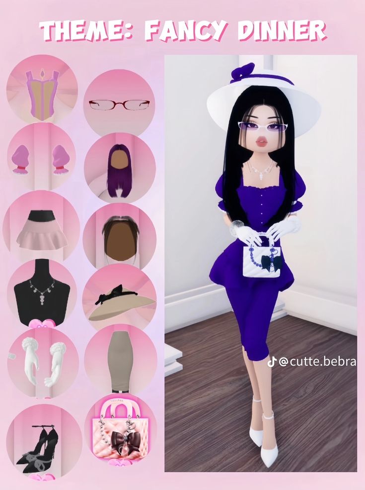 an image of a doll with many outfits and accessories