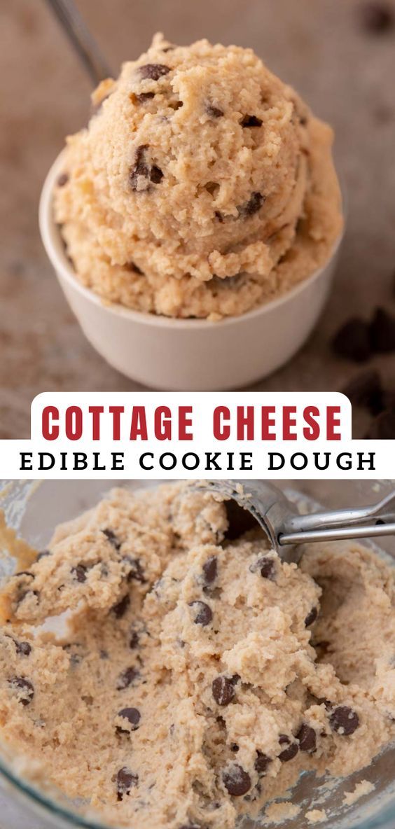 two pictures showing different types of cookie dough