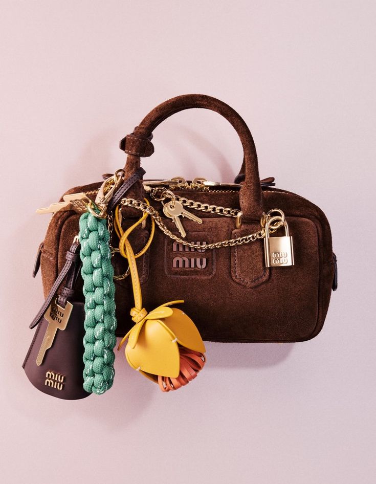 Diy Bag Charm, Suede Accessories, Micro Bags, Accessorize Bags, Timeless Bags, Miu Miu Bag, Dream Bags, Fancy Bags, Iconic Bags