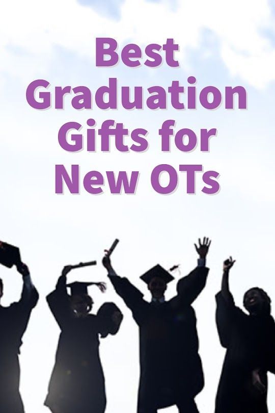 the words best graduation gifts for new ots are in front of silhouettes of graduates