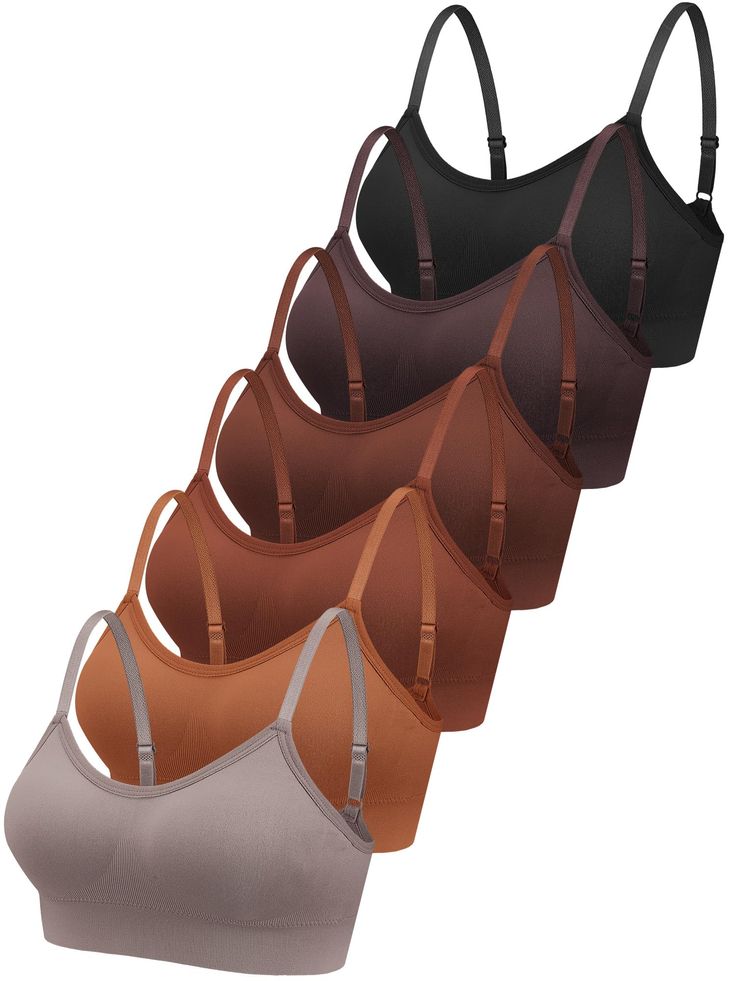 PRICES MAY VARY. Comfortable Material: the women's sports bra is made of quality polyester and spandex, comfortable, soft and breathable, not easy to fade and deform, that will provide you with comfort, ideal choice for your daily wear High Elasticity: fully stretchable and retains its shape, and this soft cami bra for women has excellent elasticity, that fit your skin well, leaving you feeling relaxed and stress free, with more room to stretch and flexibility Removable Padding: the removable pa Low Intensity Workout, Cami Bra, Bra For Women, Sleep Bra, Lounge Lingerie, Padded Sports Bra, Women's Sports, Everyday Bra, Tank Top Camisole