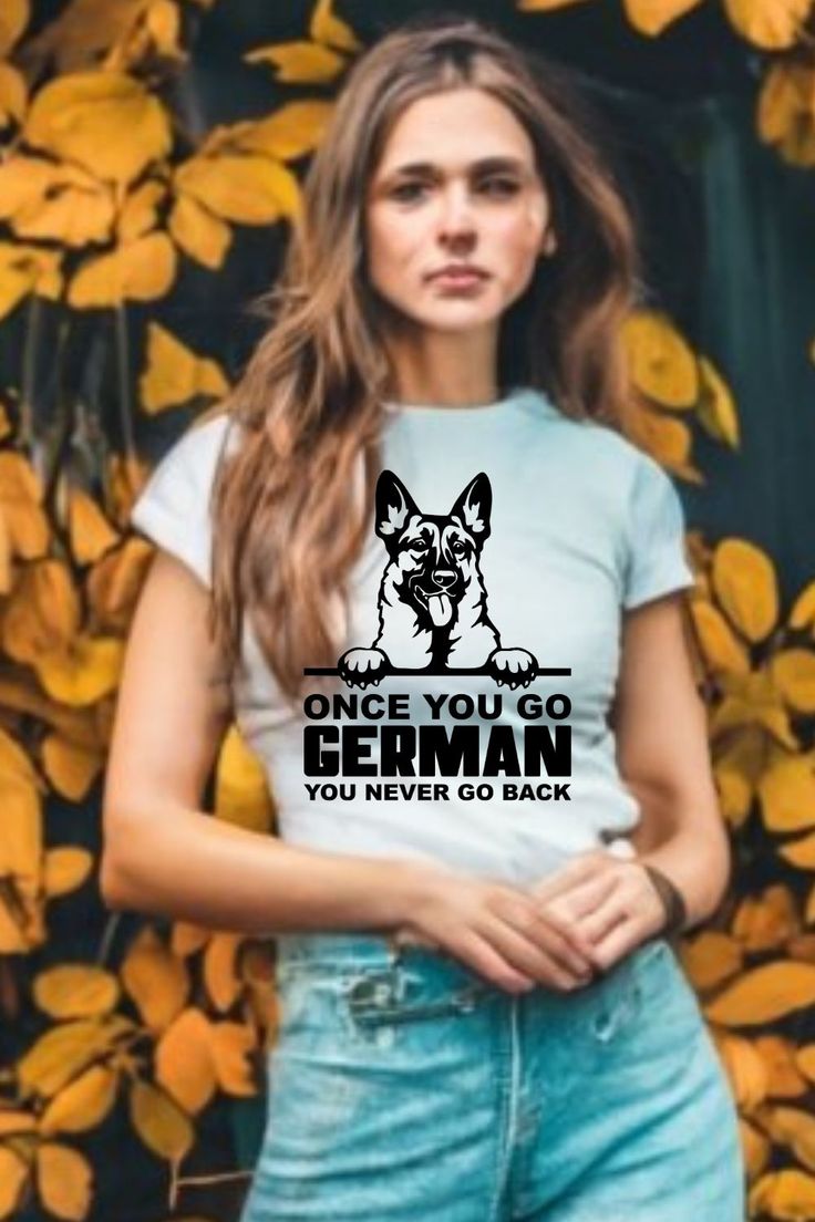 german shepherd shirt German Shepherd Shirt, Never Go Back, German Shepherds, Crew Neck Shirt, Feeling Great, German Shepherd, Pocket Pouch, Heavy Cotton, Cap Sleeves