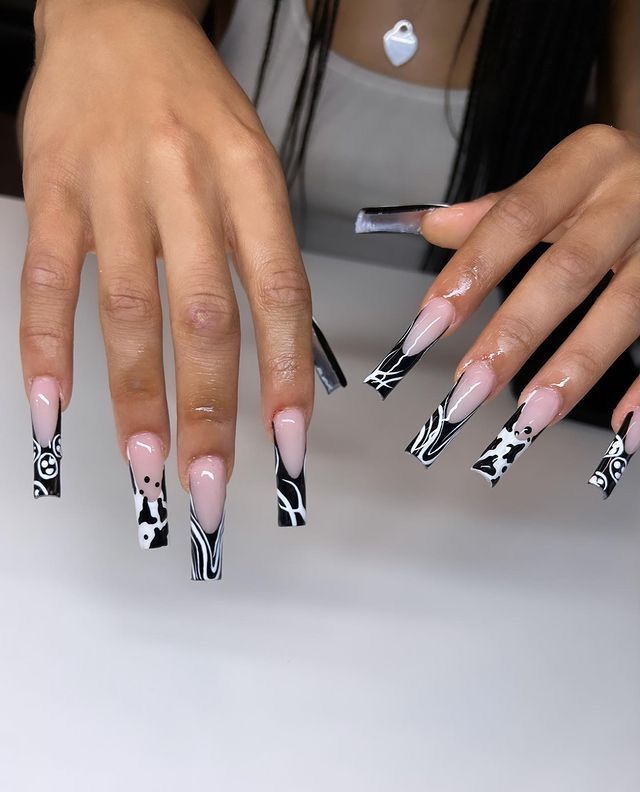 Moon Nail Art, Royal Nails, Long Acrylic Nail Designs, Best Nail Salon, French Tip Acrylic Nails, Dope Nail Designs, Short Square Acrylic Nails, Long Acrylic Nails Coffin, Nails Spa