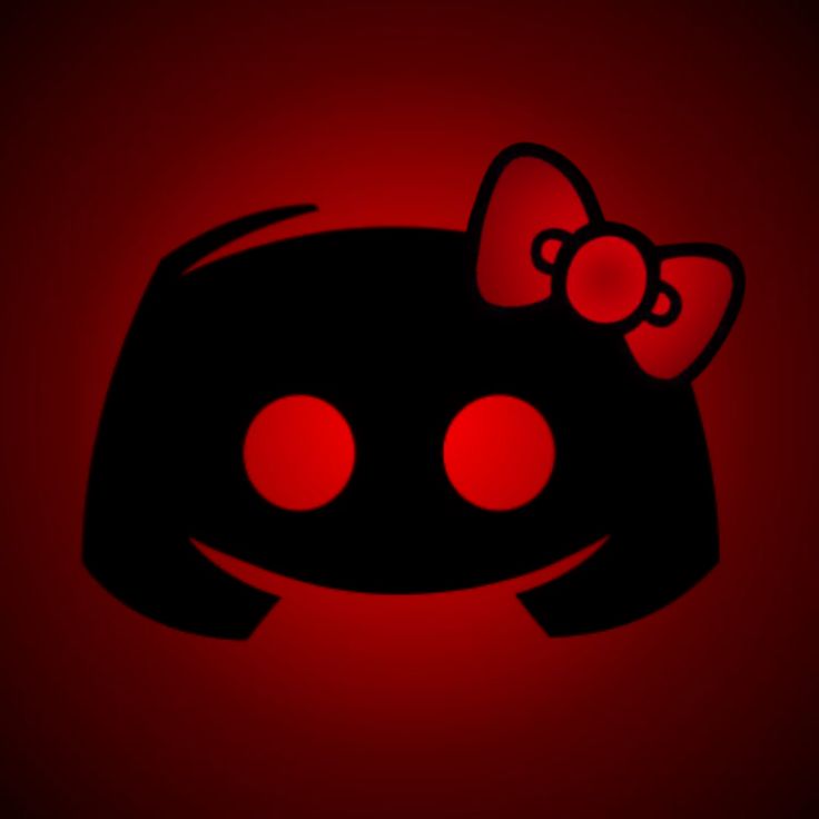 an image of a hello kitty wallpaper with red eyes and bows on it's head