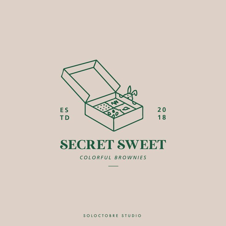 Secret Sweet | Logo Design | Soloctobre Studio Sweet Logo Design, Bakery Branding Design, Classy Logos, Sweet Logo, Baking Logo Design, Baking Logo, Bakery Branding, Cake Logo Design, Text Logo Design