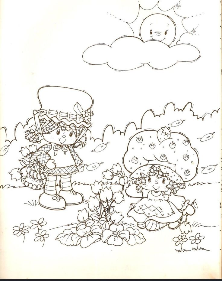 Strawberry Shortcake And Blueberry Muffin, Strawberry Shortcake And Blueberry, Koala Coloring Pages, Coloring Page Flowers, Snow White Coloring Pages, Super Mario Coloring, Strawberry Shortcake Coloring Pages, Mario Coloring, Vintage Strawberry Shortcake Dolls