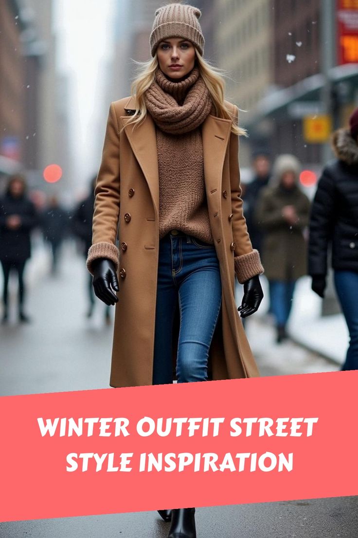 Winter Outfit Street Style Inspiration Nyc Winter Outfits Cold Weather Street Style, Chic Winter Boots, Womens New York Winter Outfits, Winter Weather Outfits Casual, Winter Outfits For The City, New York Casual Outfits Winter, Nyc December Outfits Street Style, New York Outfit Inspo Winter, New York Winter Outfit Cold Weather Style Fashion