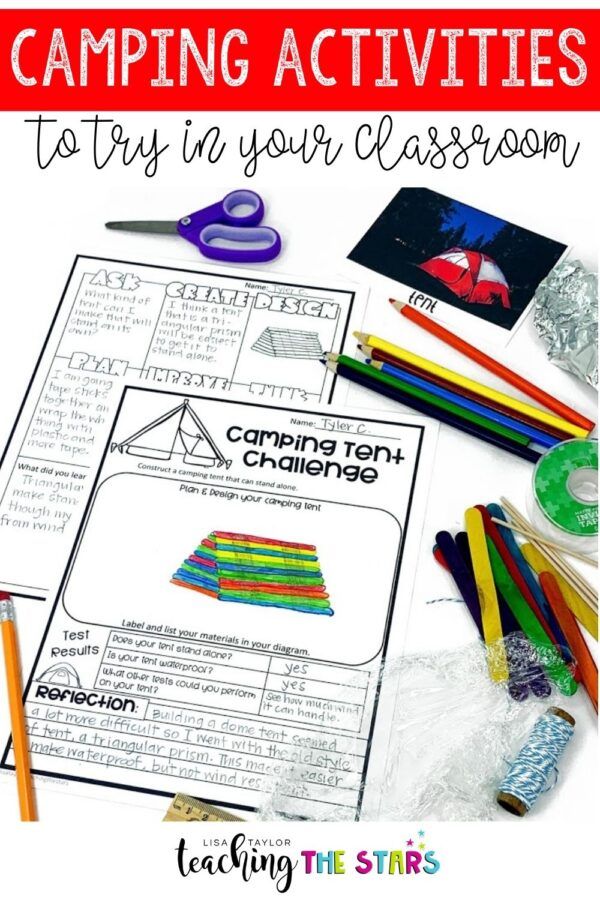 camping activities to try in your classroom