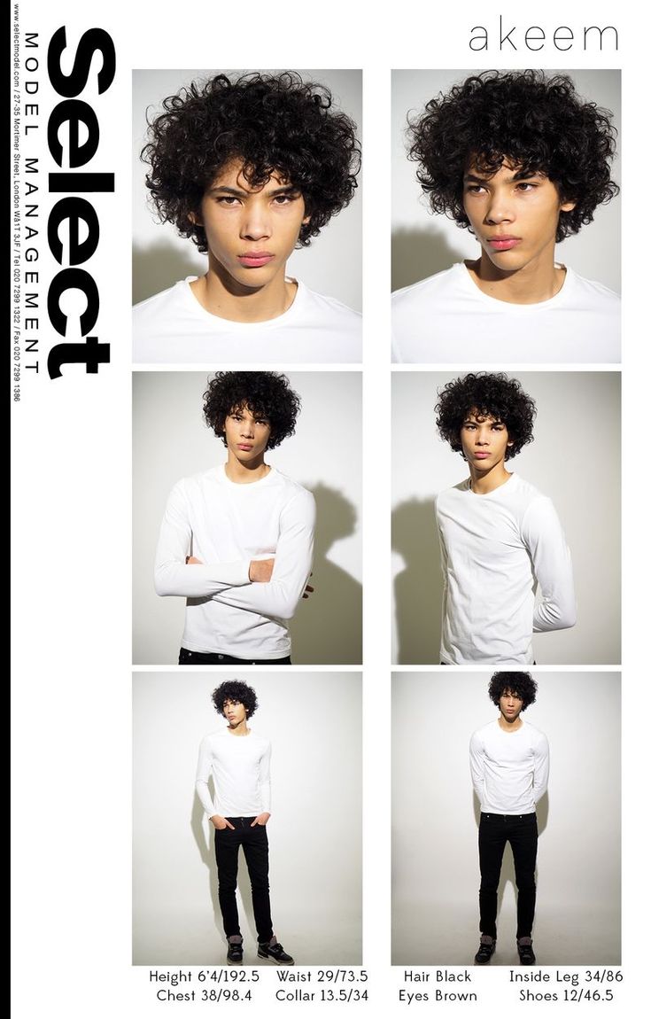 four different shots of a young man with curly hair, wearing white shirt and black pants