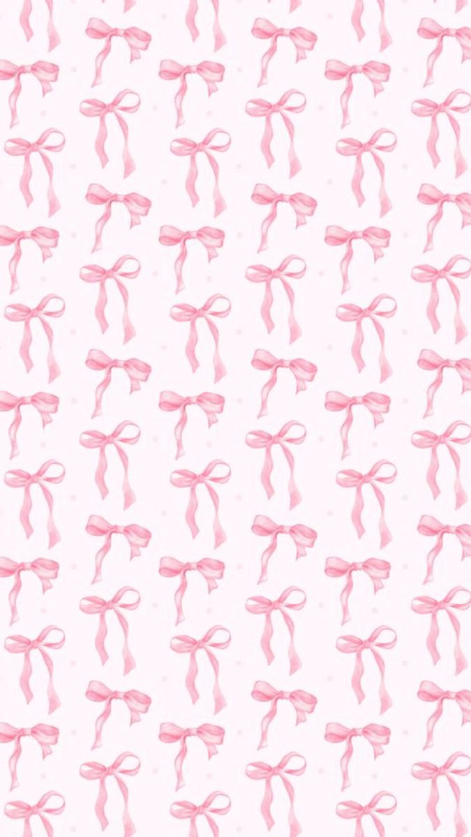 pink bows on a white background