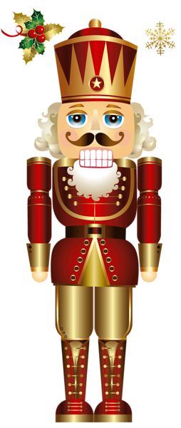 an image of a nutcracker with christmas decorations