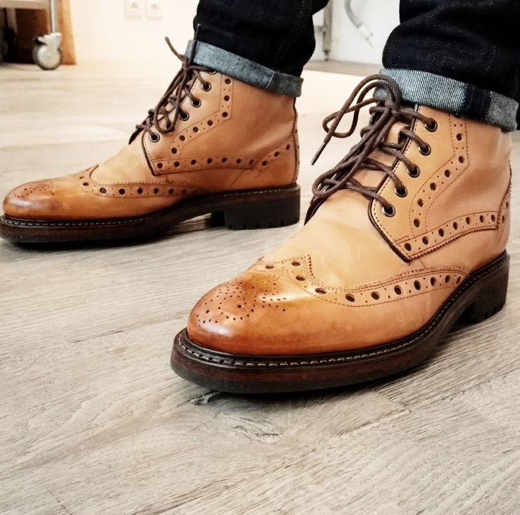 Ankle Boots Outfit Men, Leather Ankle Boots Outfit, Farmer Style, Boot For Men, Boots Outfit Men, Wingtip Boots, Boots Outfit Ankle, Gentleman Shoes, Brogue Boots