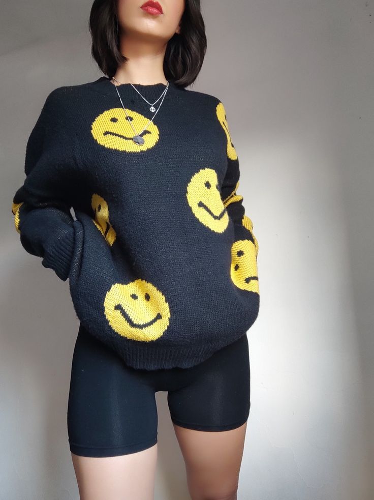 Smiley Face Clothing, Smile Aesthetic, Frowny Face, Smiley Smile, Face Aesthetic, Indie Aesthetic, Roblox Avatar, Aesthetic Outfits, Minimal Fashion