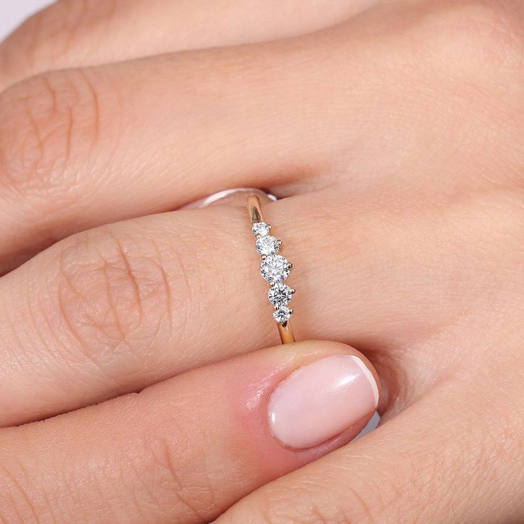 Tiny Engagement Rings, Small Diamond Rings, Dainty Diamond Ring, Petite Ring, Mom Ring, Right Hand Ring, Diamond Stacking Rings, Ring Inspiration, Ring Inspo