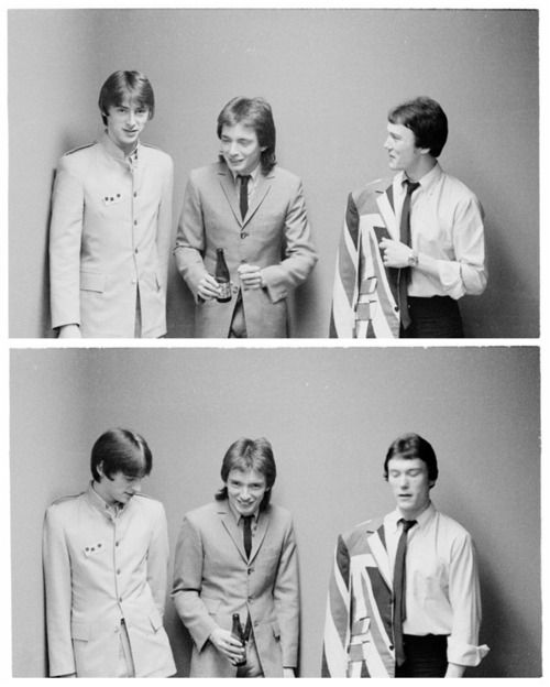 four pictures of men in suits and ties