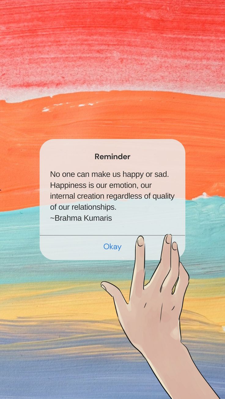 No one can make us happy or sad. Happiness is our emotion, our internal creation regardless of quality of our relationships.
~Brahma Kumaris Wallpaper Happiness, Brahma Kumaris, Happiness Is, Mobile Wallpaper, Growth Mindset, Poster Prints, Songs, Quotes