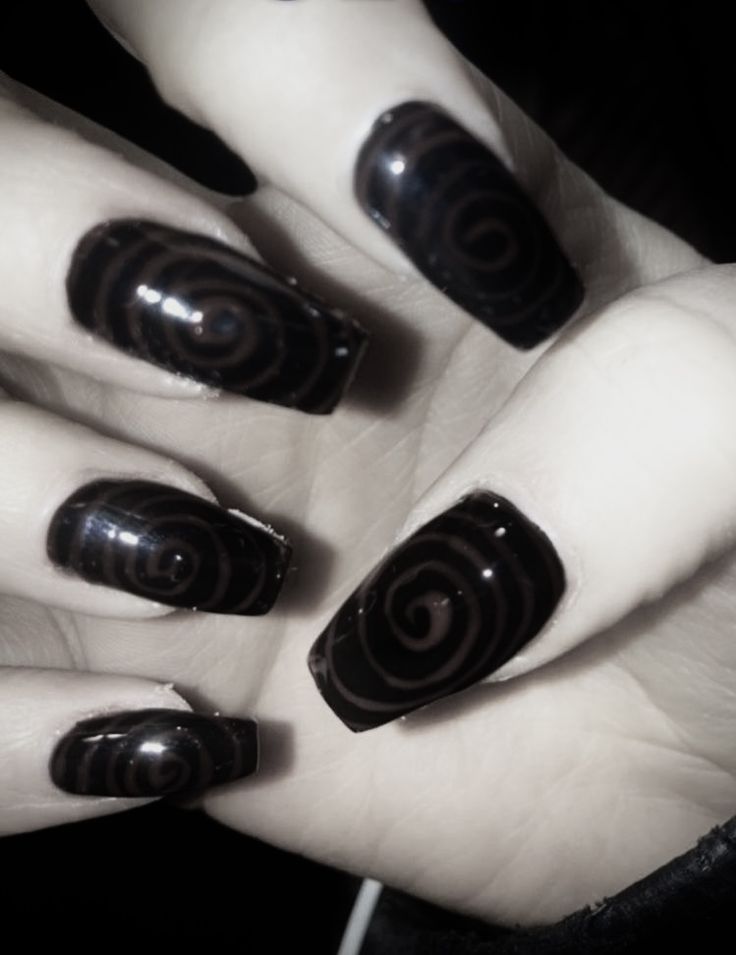 Boy Nails, Emo Nails, Stiletto Nails Short, G Nails, Punk Nails, Gothic Nails, Edgy Nails, Goth Nails, Grunge Nails