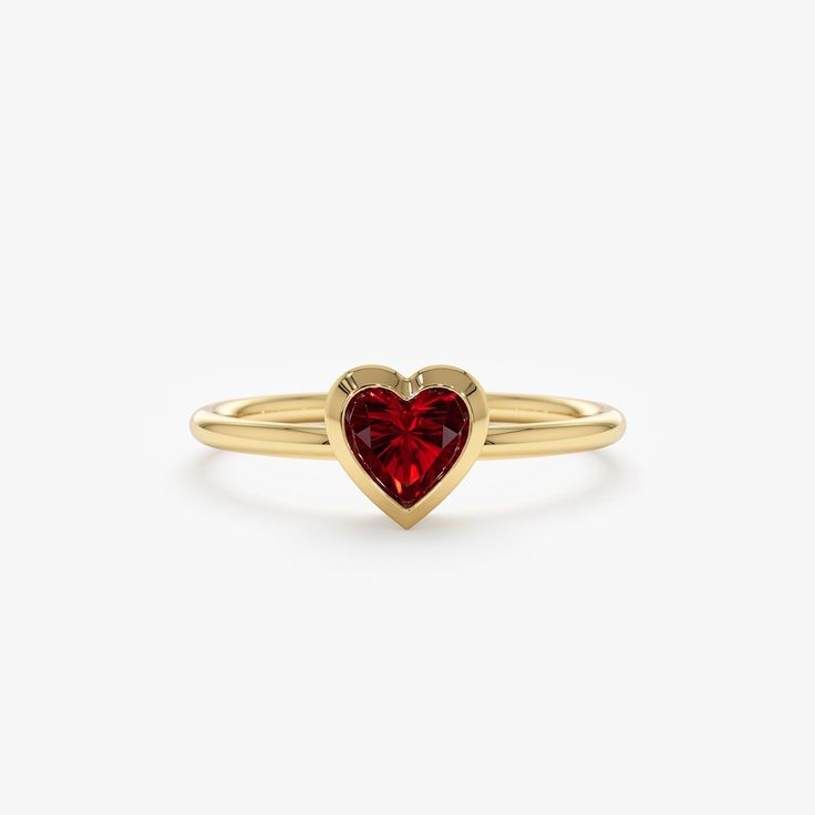 Heart Shape Ring Design Gold, Heart Shape Rings, Red Heart Ring, Heart Cut Ring, Heart Engagement Ring, Memory Ring, Dainty Engagement Ring, Dainty Engagement, Garnet Heart