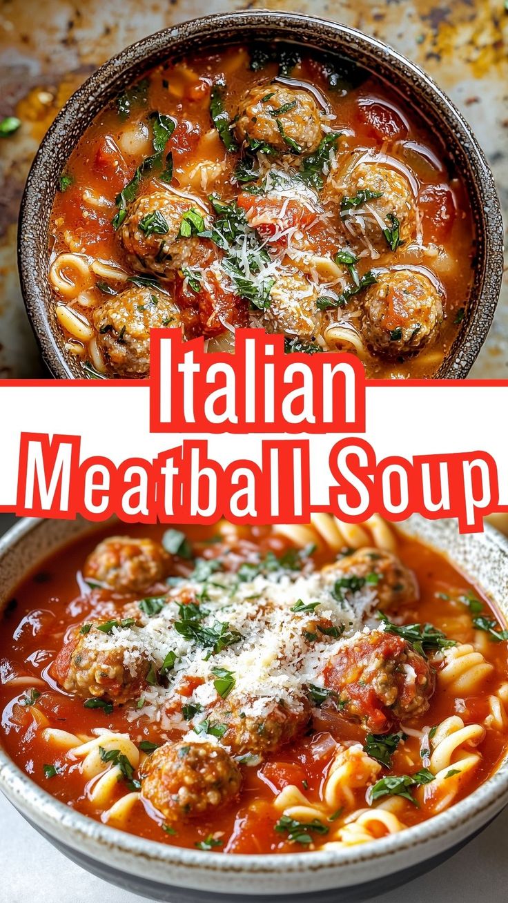 Italian Meatball Soup Italian Meatballs Soup, Meatball Spaghetti Soup, Meatball Italian Soup, Cheesy Meatball Soup, Soup With Meatballs Recipe, Meat Ball Stew Recipe, Easy Italian Meatball Soup, Italian Meatball Tortellini Soup, Vegetable Meatball Soup