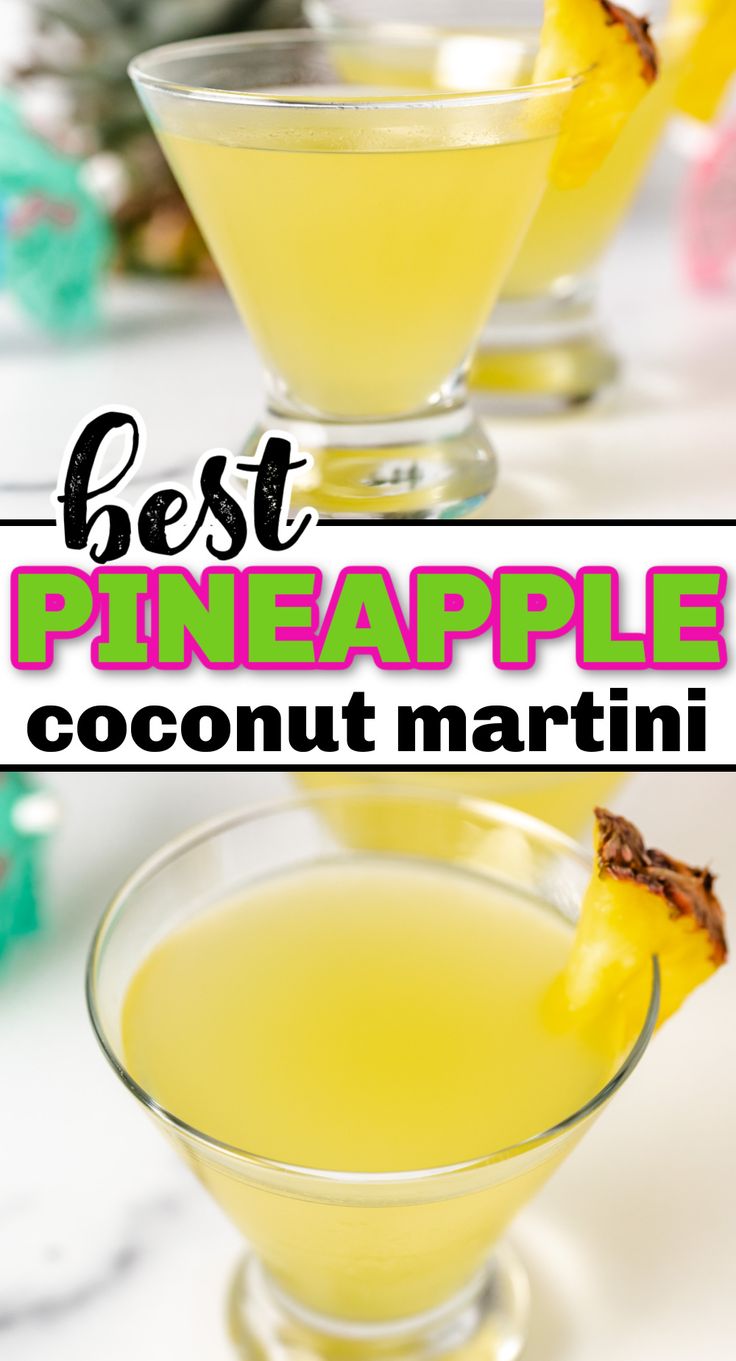 the best pineapple coconut martini recipe