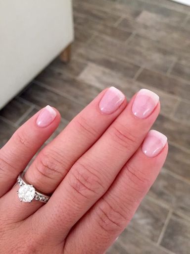 American Tip Nails, American Manicure Nails, French Manicure Short Nails, French Manicure Gel, American Manicure, Natural Acrylic, American Nails, Gel French Manicure, French Manicure Nails