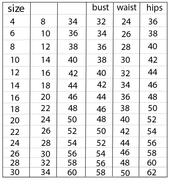 the height chart for children's shoes is shown in black and white, with numbers on