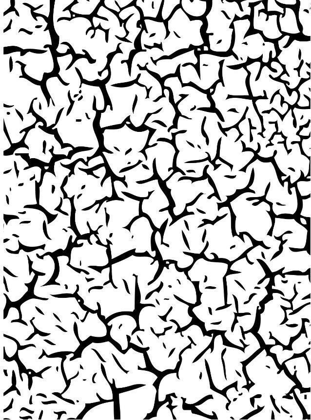 a black and white drawing of rocks