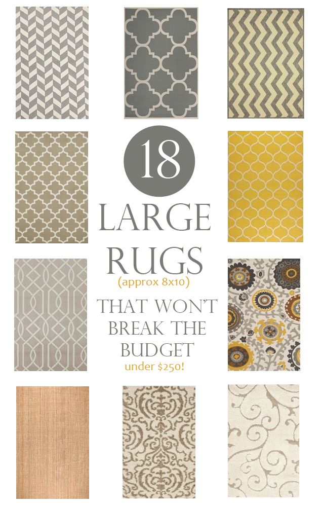 large rugs that won't break the budget under $ 25