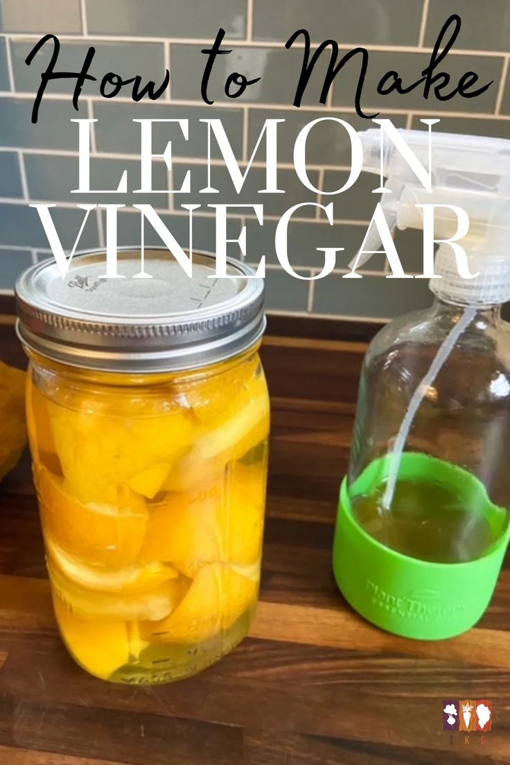 how to make lemon vinegar in mason jars