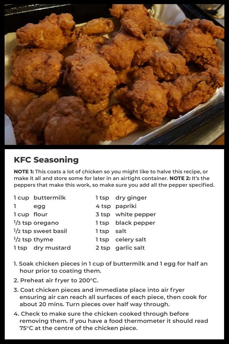 the recipe for fried chicken is shown in an image with instructions to make it easy and delicious