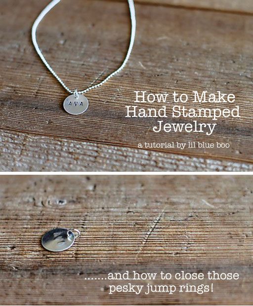 how to make hand stamped jewelry