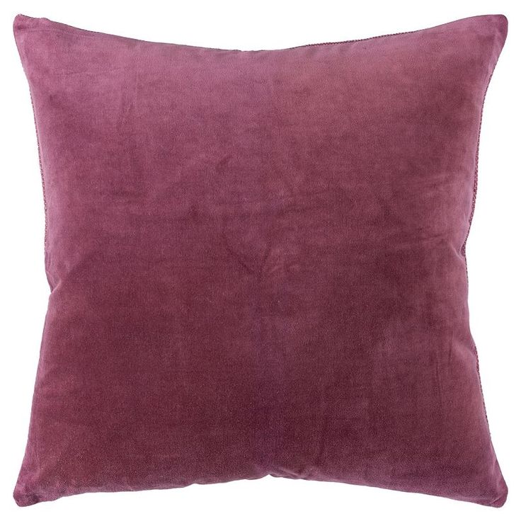 a purple pillow on a white background with no one in the photo to describe it