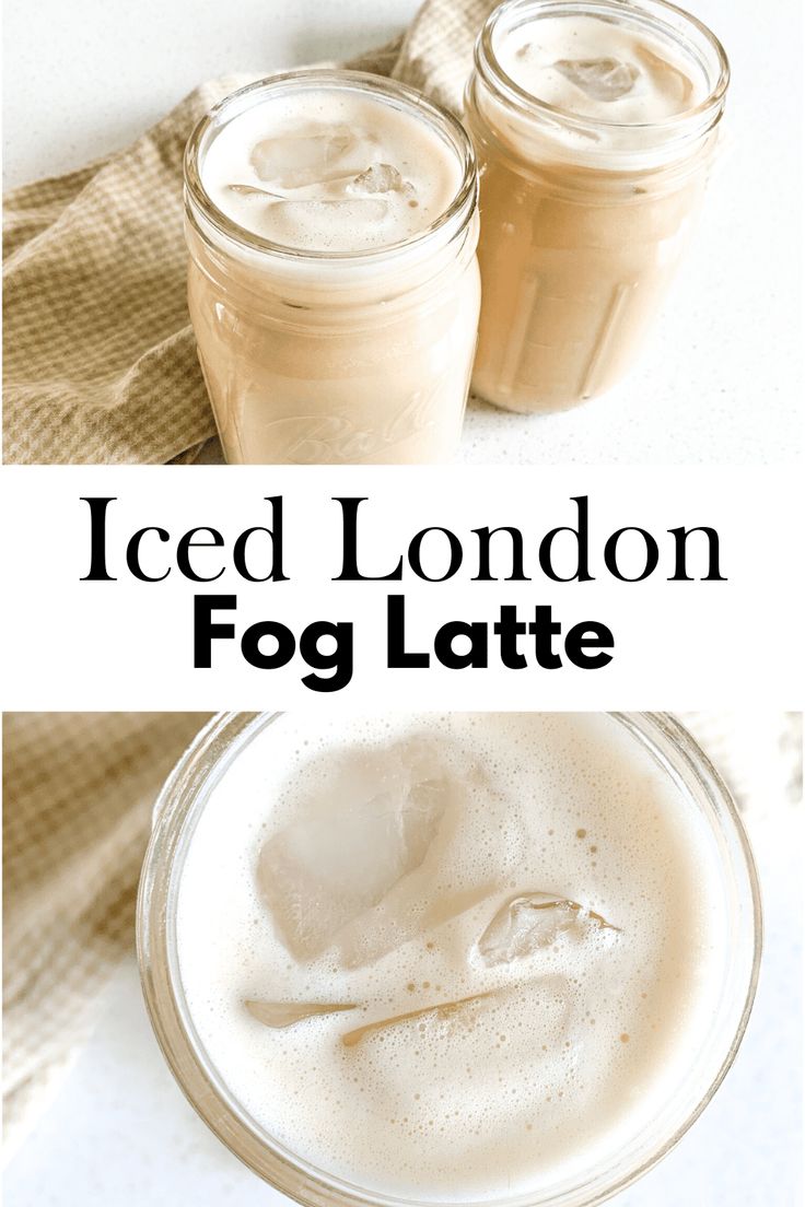 iced london fog latte is an easy and delicious drink for the cold winter months