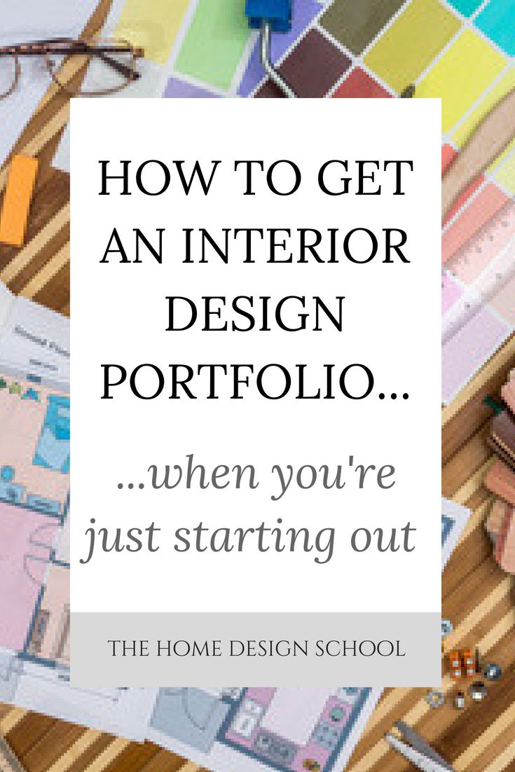 an interior design project with the title how to get an interior design portfolio when you're just starting out