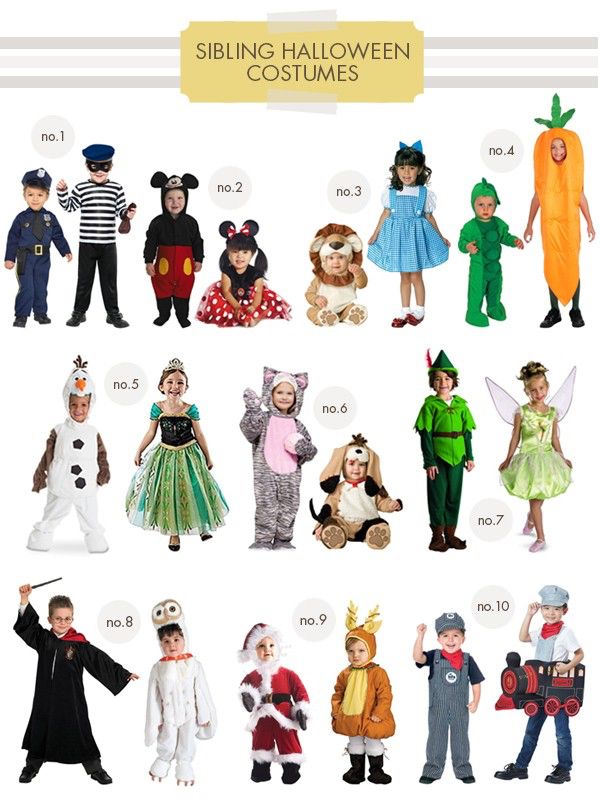 children's halloween costumes are shown in different styles and sizes