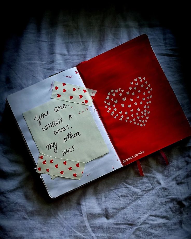 an open notebook with writing on it and a note attached to the cover that says you are without a heart