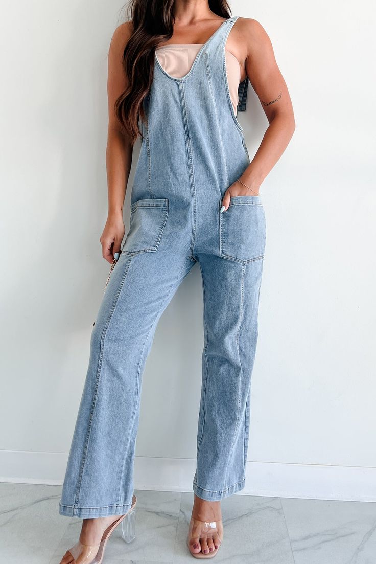 75% COTTON, 23% POLYESTER, 2% SPANDEX Model Wearing Size Small Color: Medium-Light Denim Denim Material Slide Buckle Straps Scoop Neckline Dip Back Front Pockets Straight Leg Fabric Has A Little Stretch 28“ Inseam For Model Size Specs Please Check Size Charts Launched: 7/11/24 Light Wash Casual Overalls For Spring, Casual Light Wash Overalls For Spring, Light Wash Relaxed Fit Denim Jumpsuit For Spring, Spring Light Wash Relaxed Fit Denim Jumpsuit, Relaxed Fit Light Wash Denim Jumpsuit For Spring, Light Wash Overalls For Spring, Casual Washed Overalls For Spring, Casual Straight Leg Light Wash Overalls, Casual Spring Washed Overalls