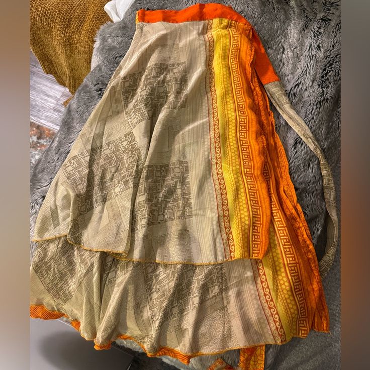 Seven In One Wrap Skirt Fitted Yellow Wrap Skirt For Spring, Yellow Long Wrap Skirt, Summer Yellow Long Wrap Skirt, Traditional Yellow Skirt For Summer, Traditional Yellow Summer Skirt, Wrap Around Skirt Outfit, Wrap Around Skirt Pattern, Silk Wrap Skirt, Women's Circle