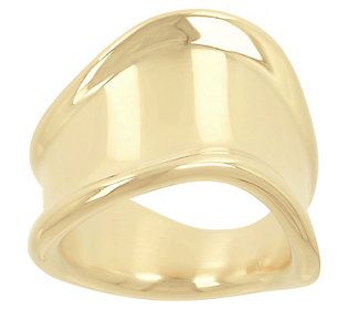 Offering artisanal style, this beautiful ring showcases a freeform design with a gleaming polished finish that catches the eye and elevates your look. From BellaOro. Contemporary Wide Band Jewelry Gift, Contemporary Wide Band Jewelry As Gift, Contemporary Wide Band Jewelry For Gift, Modern Twist Wide Band Rings With Polished Finish, Modern Wide Band Stackable Rings With Polished Finish, Modern Freeform Gold Jewelry, Beautiful Ring, Band Ring, Beautiful Rings