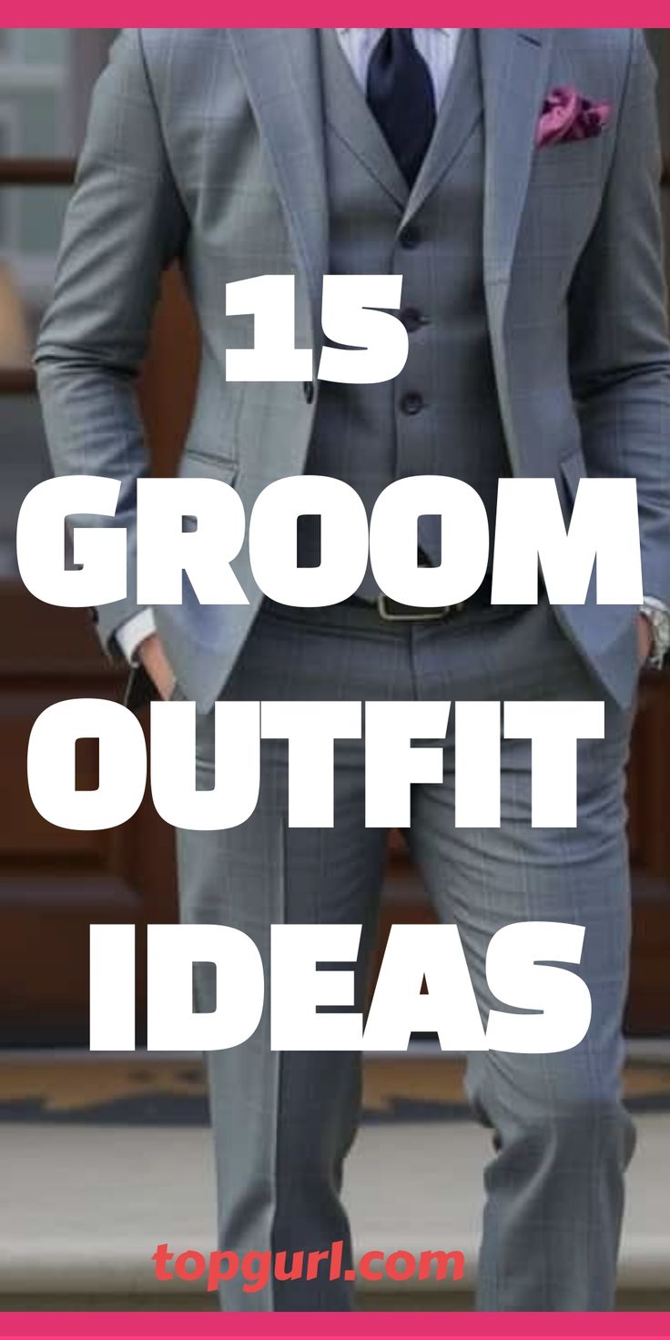 Groom Outfit Ideas Grooms Suit Ideas Wedding, Day Wedding Groom Outfit, No Jacket Wedding Groom Attire, Ideas For Groomsmen Attire, Tuxedo Groom Wedding, Suits That Go With Champagne Dresses, Men Groom Suits Wedding Ideas, No Tux Wedding Groom Attire, Men Wedding Outfit Groom